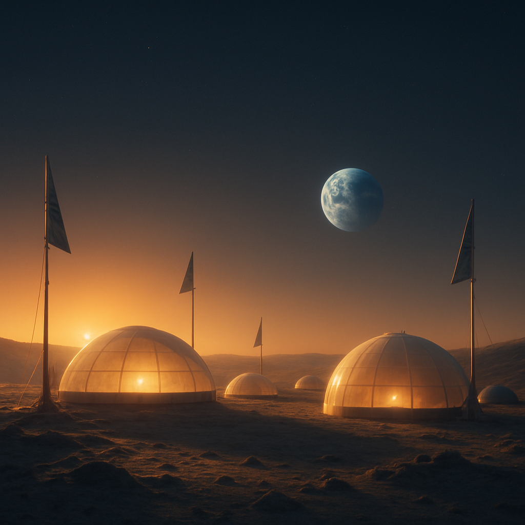 An early human settlement on the Moon